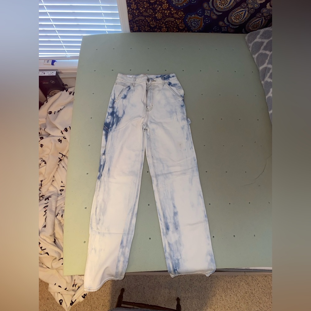 Pacsun White and Blue Carpenter Jeans size 26